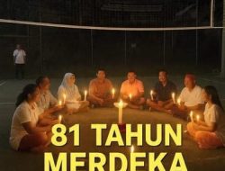 Sambut HUT RI ke-81 dengan “Malam Renungan” dan Api Lilin Kebersamaan