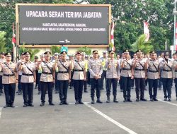 Polrestro Bekasi Kota Laksanakan Kep KaPolda PMJ Tentang Pemberhentian dan Pengangkatan Jabatan