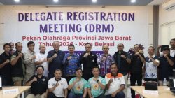 Wakil Wali Kota Bekasi Buka Delegate Registration Meeting Porprov Jabar XV Jawa Barat 2026
