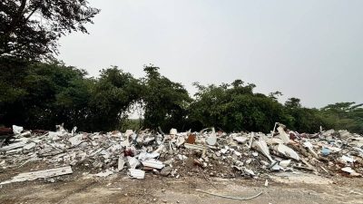 Klaster Mewah Di Area Lapas Cibinong Kini Tinggal Puing