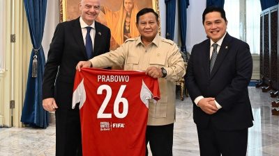Kepada Presiden FIFA, Prabowo Subianto Berkomitmen Mendukung Kemajuan Sepak Bola Indonesia